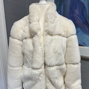 White Apparis Faux Fur Jacket